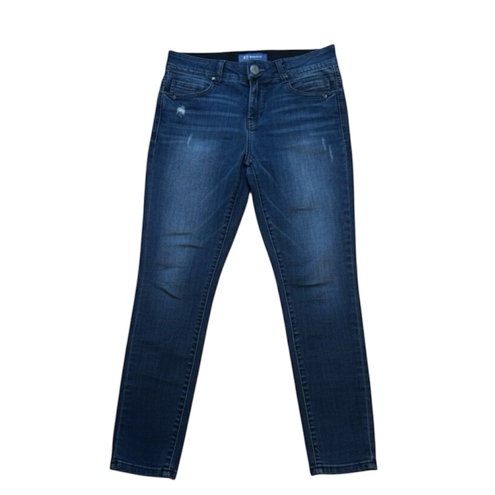 Democracy Women's 6 AbSolution Skinny Ankle Jeans Dark Wash Modern Casual Chic